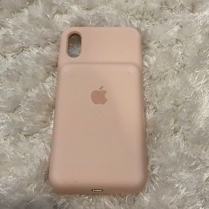 iphone 10 light pink apple charging case